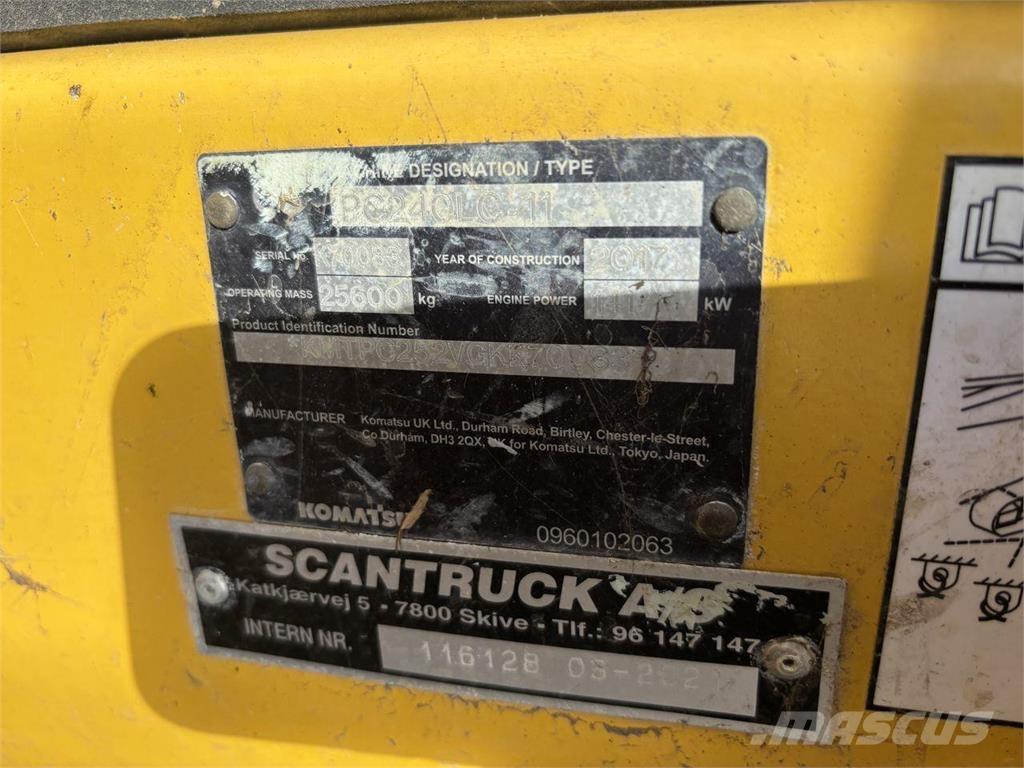 Komatsu PC240LC-11 Pásové rýpadlá