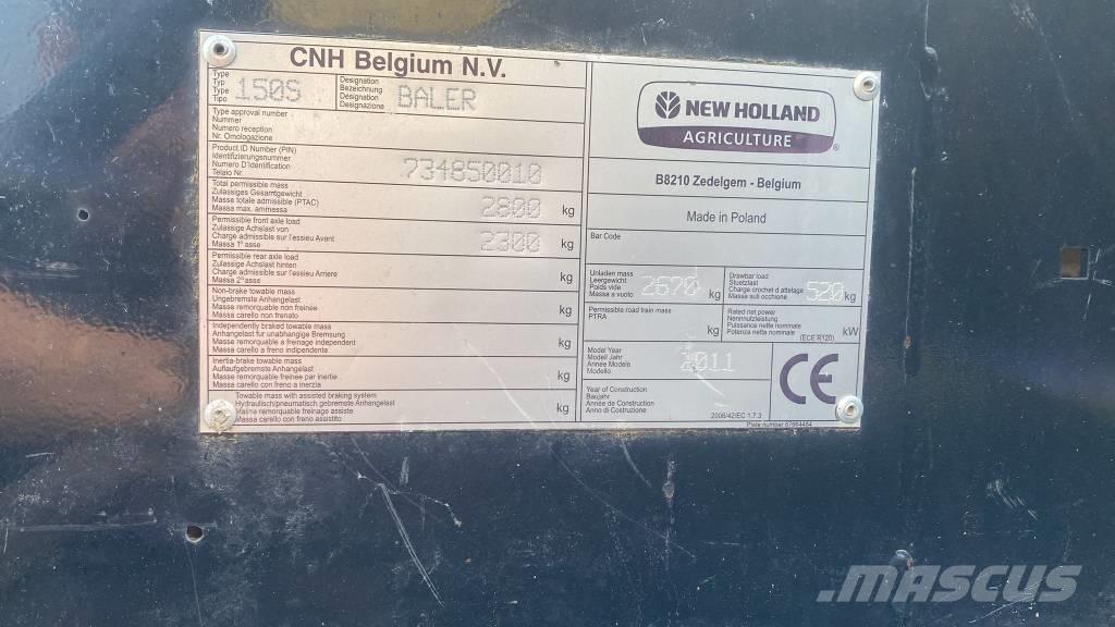 New Holland BR 7060 Lisy na okrúhle balíky