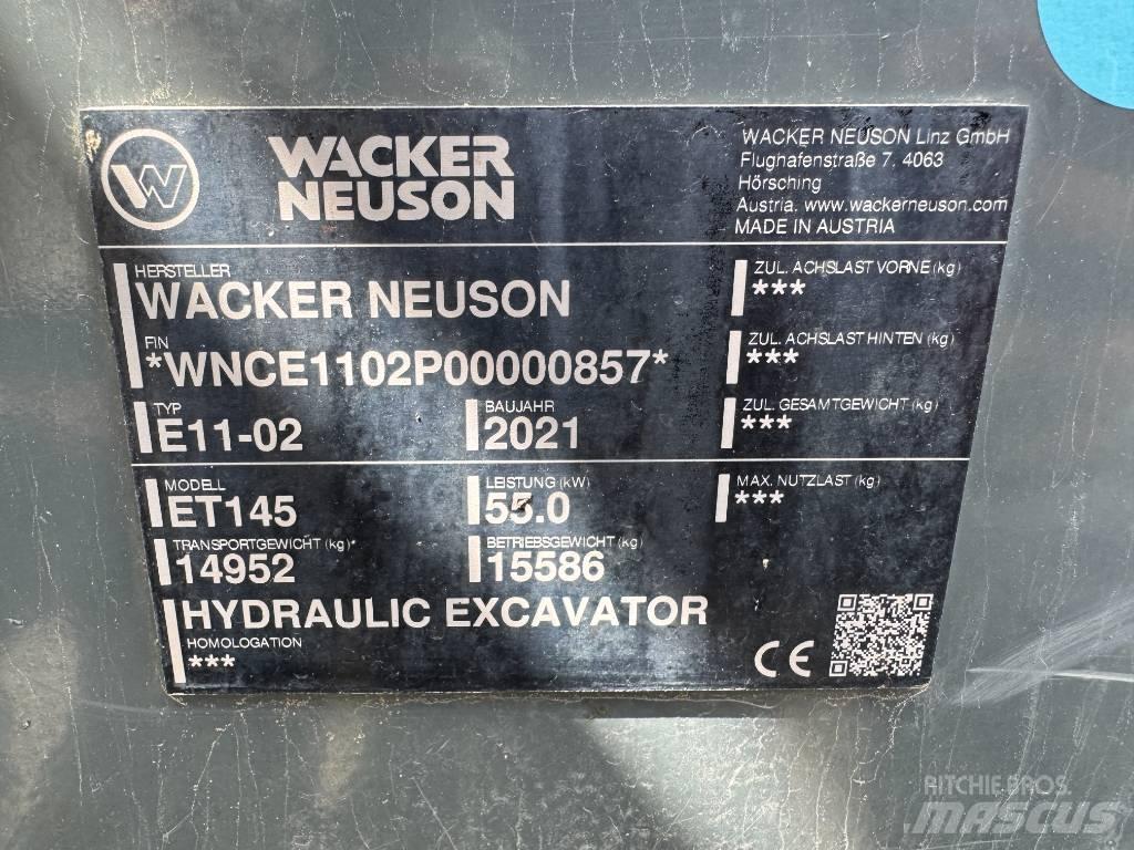 Wacker Neuson ET145 Pásové rýpadlá