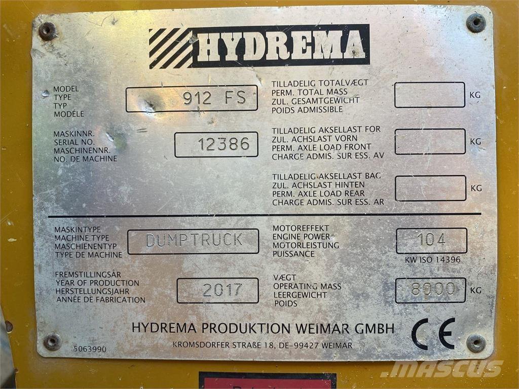 Hydrema 912FS Stavebné sklápače