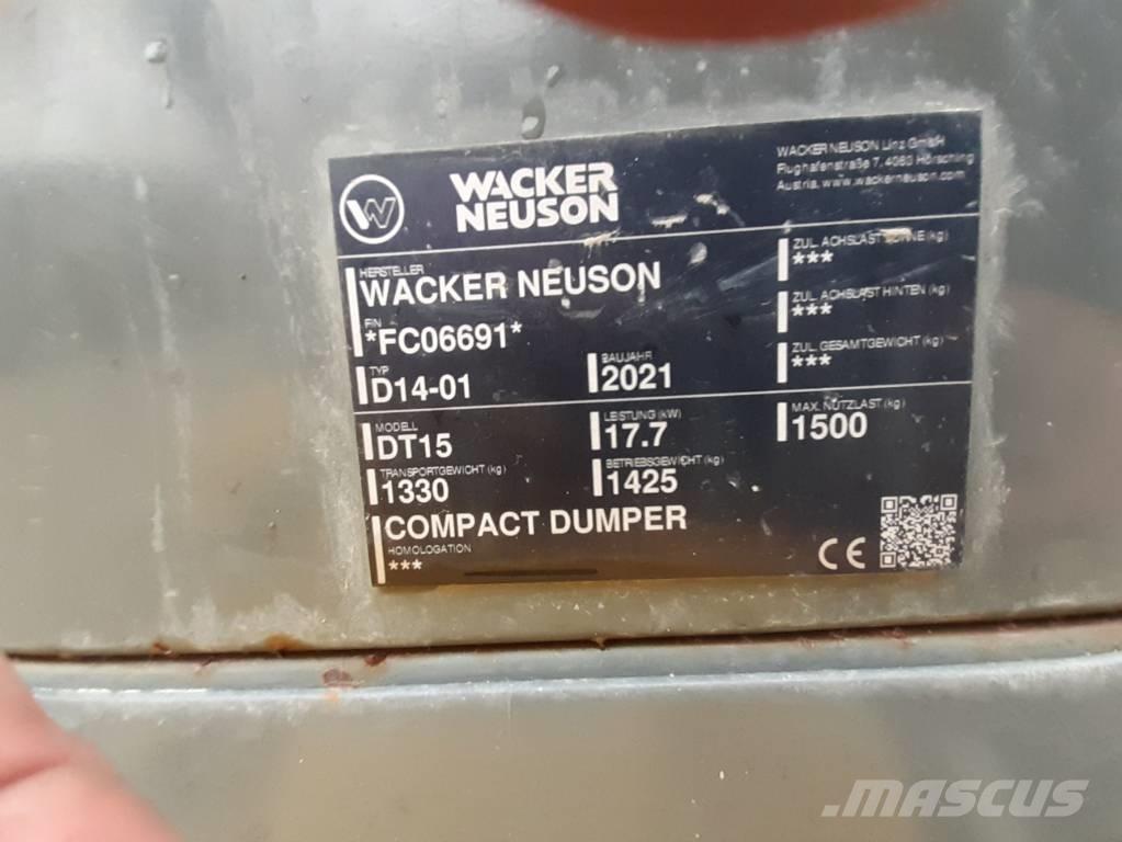 Wacker Neuson DT15 Pásové sklápače