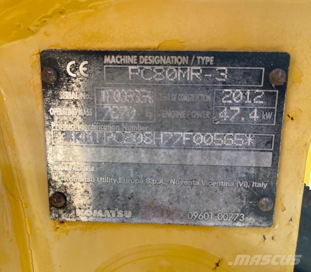 Komatsu PC 80 MR-3 Midi rýpadlá 7 t - 12 t