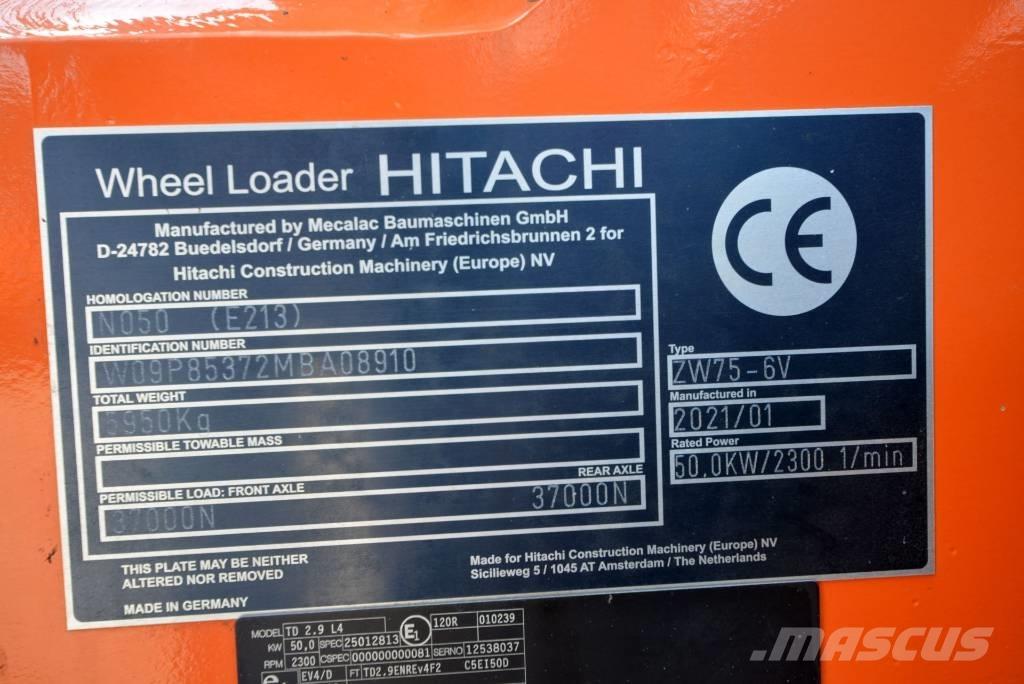 Hitachi ZW 75-6 Kolesové nakladače