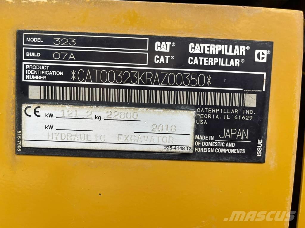 CAT 323 07A Pásové rýpadlá