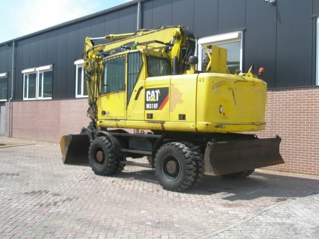 CAT M318F Kolesové rýpadlá