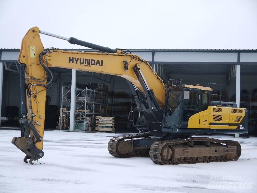 Hyundai HX 330 L Pásové rýpadlá