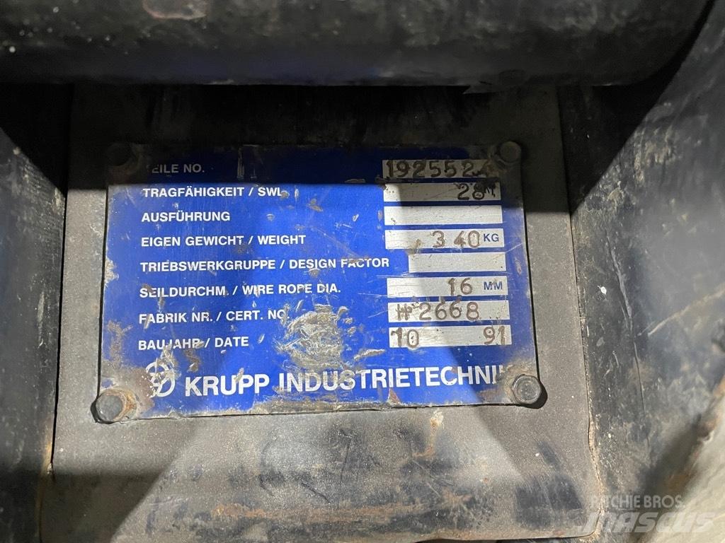 Krupp hookblock 28T Diely a zariadenia žeriavov
