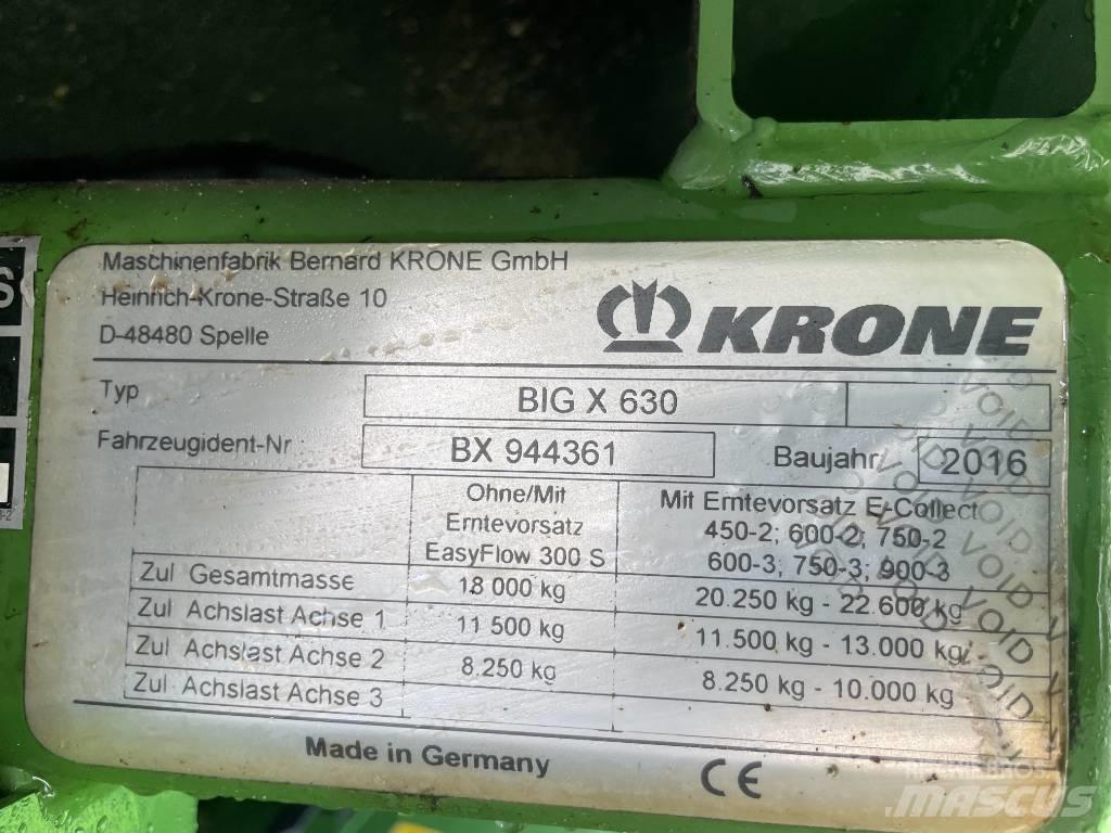 Krone Big X 630 Samochodné kosačky