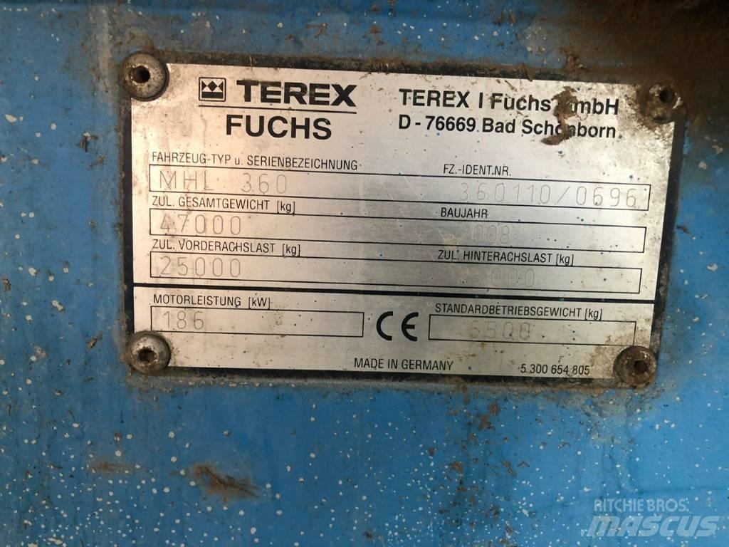 Terex Fuchs MHL 360 Kolesové rýpadlá