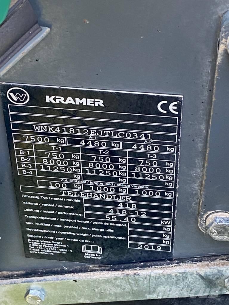 Kramer KT 276 Teleskopické nakladače pre poľnohospodárstvo
