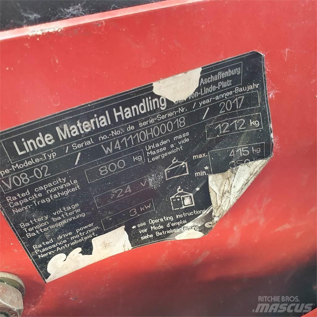 Linde V08-02 Strednezdvižný vozík