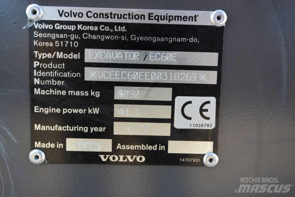 Volvo EC 60 E Mini rýpadlá < 7t