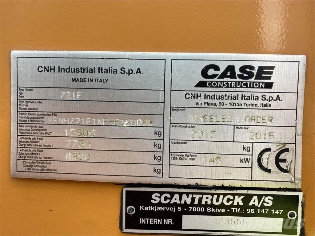 CASE 721F Kolesové nakladače