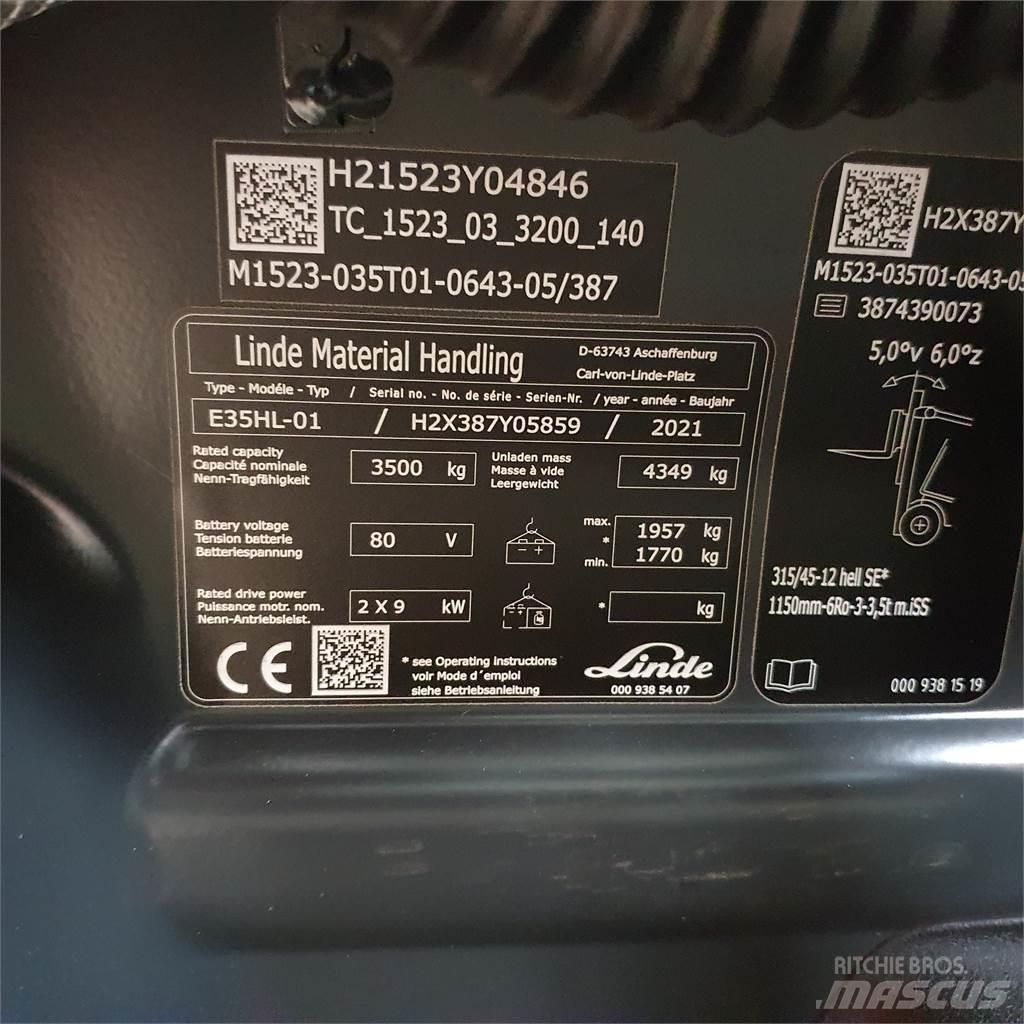 Linde E35HL Akumulátorové vozíky