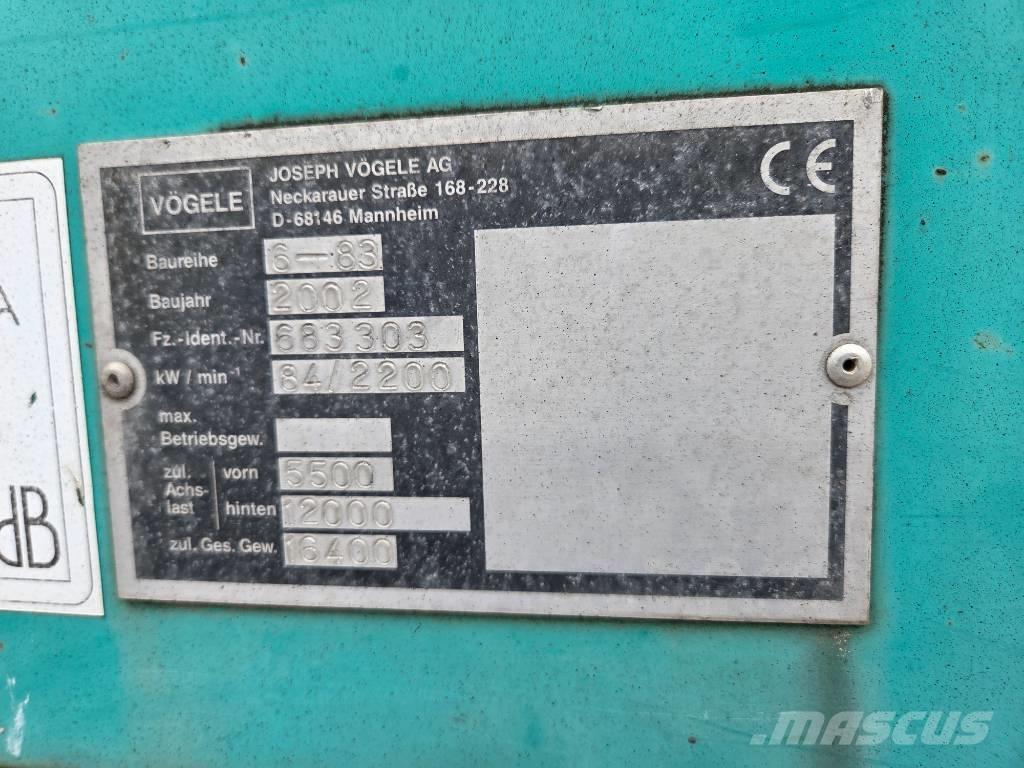 Vögele Super 1603 Finišéry