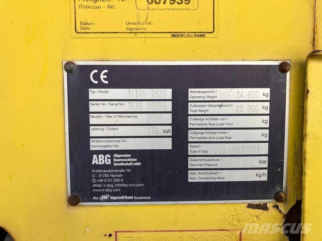 Volvo ABG 7820 Finišéry