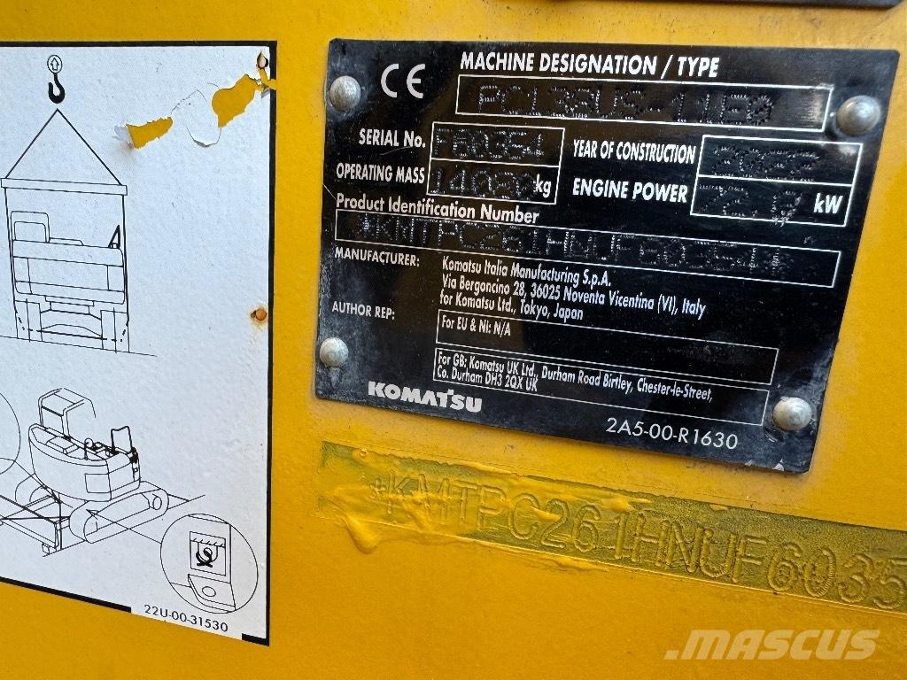 Komatsu PC 138 US-11 Pásové rýpadlá