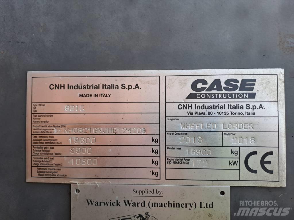 CASE 821GXR Kolesové nakladače