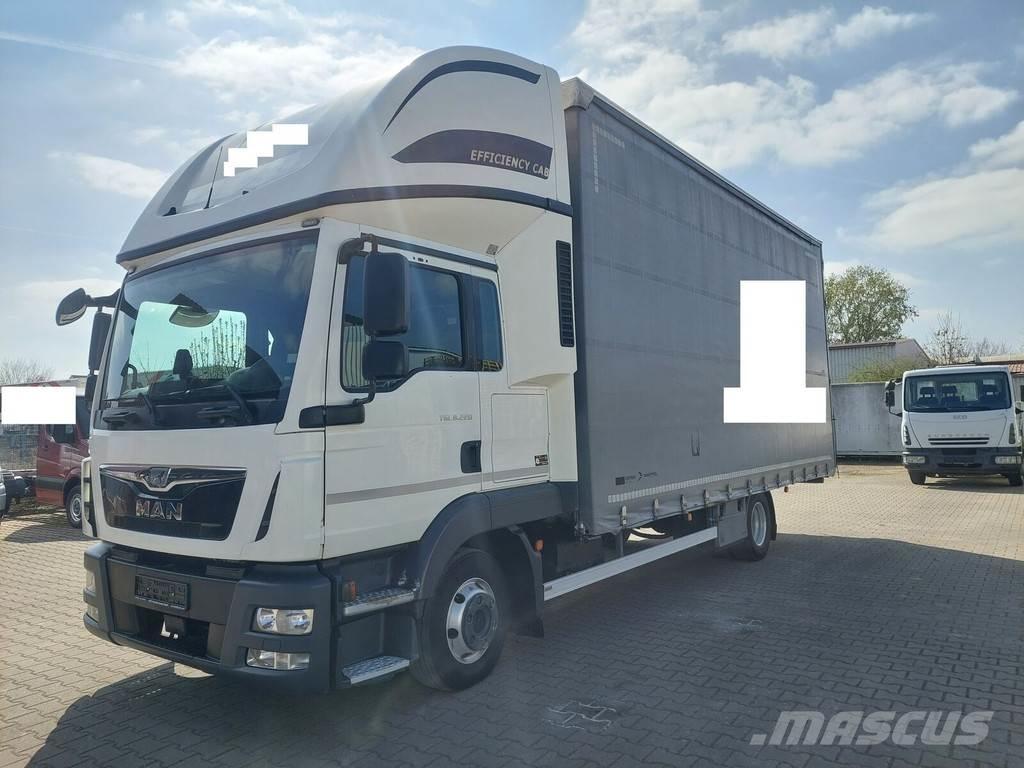 MAN TGL 8.220 Nákladné vozidlá s bočnou zhrnovacou plachtou