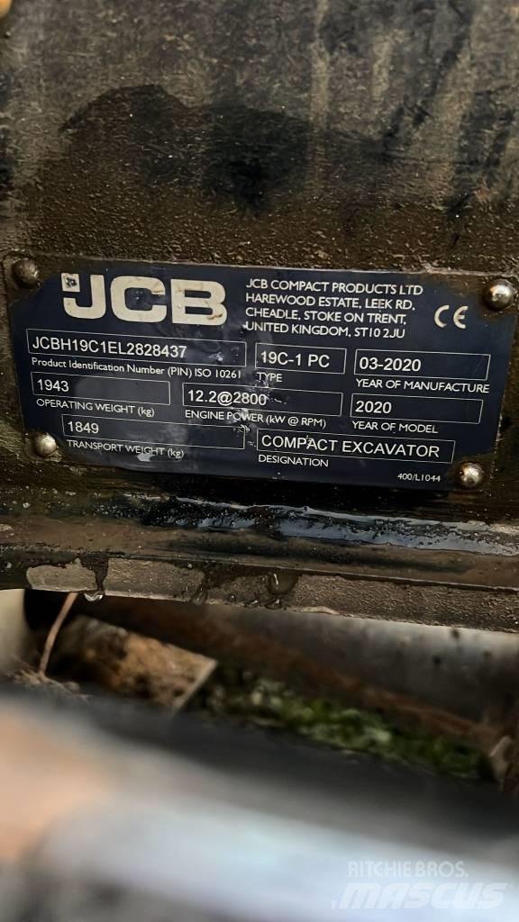 JCB 19 C-1 Mini rýpadlá < 7t
