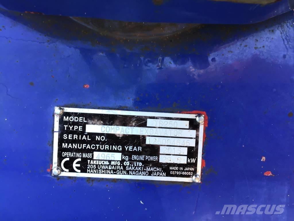 Takeuchi TB 250 Mini rýpadlá < 7t