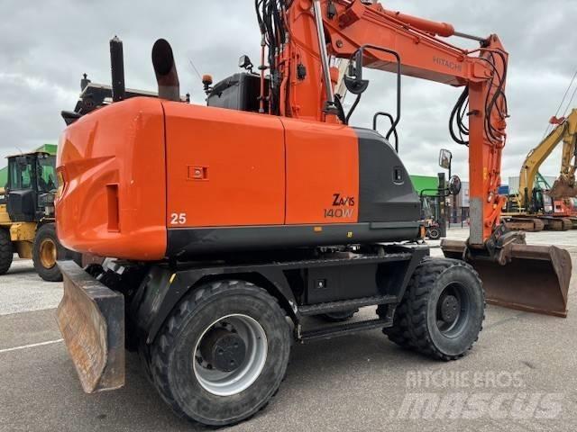 Hitachi ZX 140 W-5 Kolesové rýpadlá