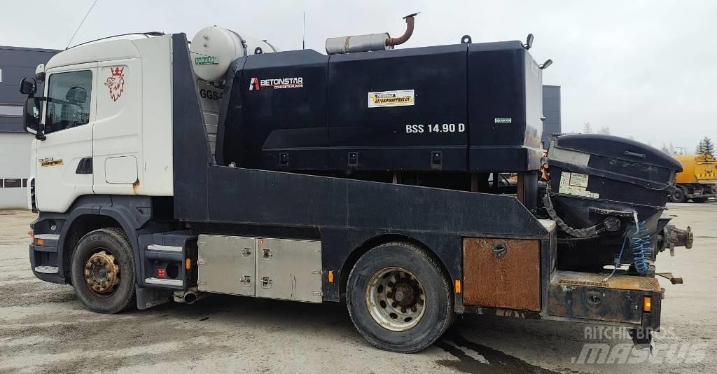Scania R Nákladné autá s čerpadlami betónu