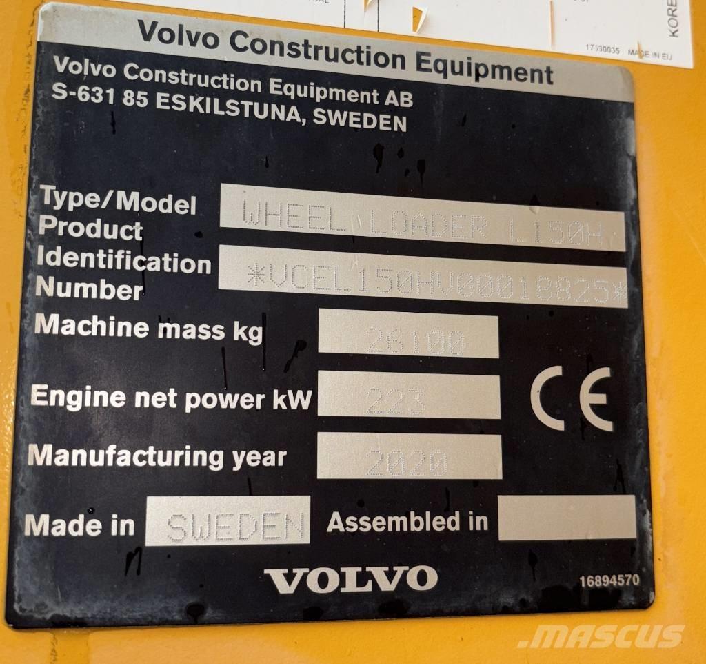 Volvo Radlader L150H Kolesové nakladače