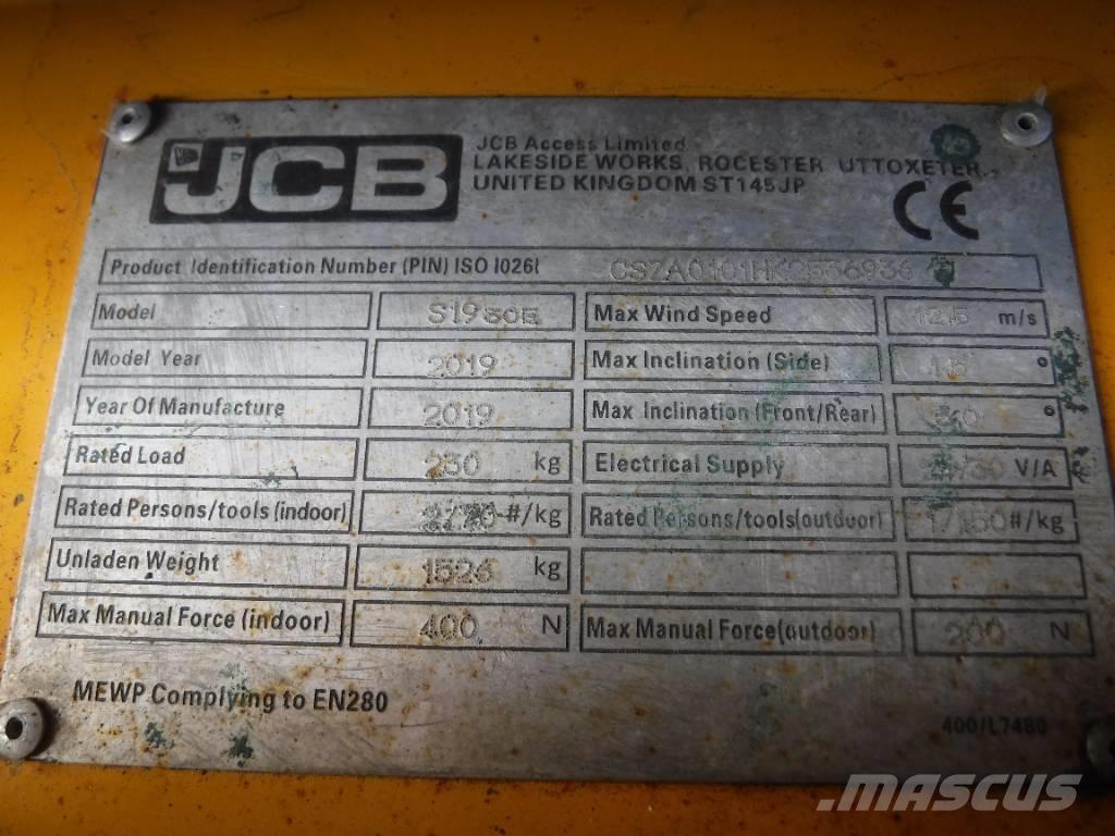 JCB S 1930 E Nožnicové zdvíhacie plošiny