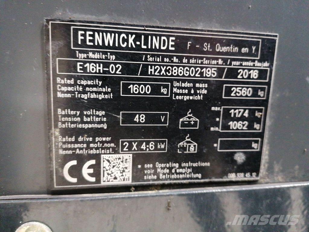 Linde E16H-02 Akumulátorové vozíky