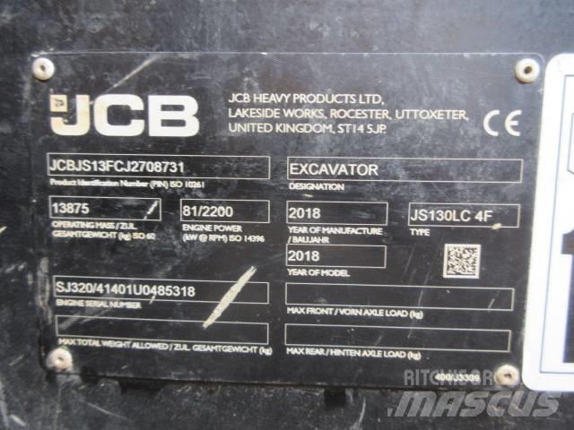 JCB JS130LC Plus+ Pásové rýpadlá
