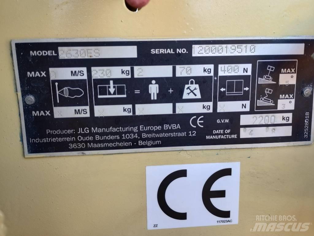 JLG 2630 ES Nožnicové zdvíhacie plošiny