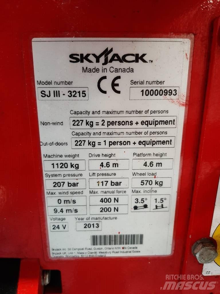 SkyJack SJIII 3215 Nožnicové zdvíhacie plošiny