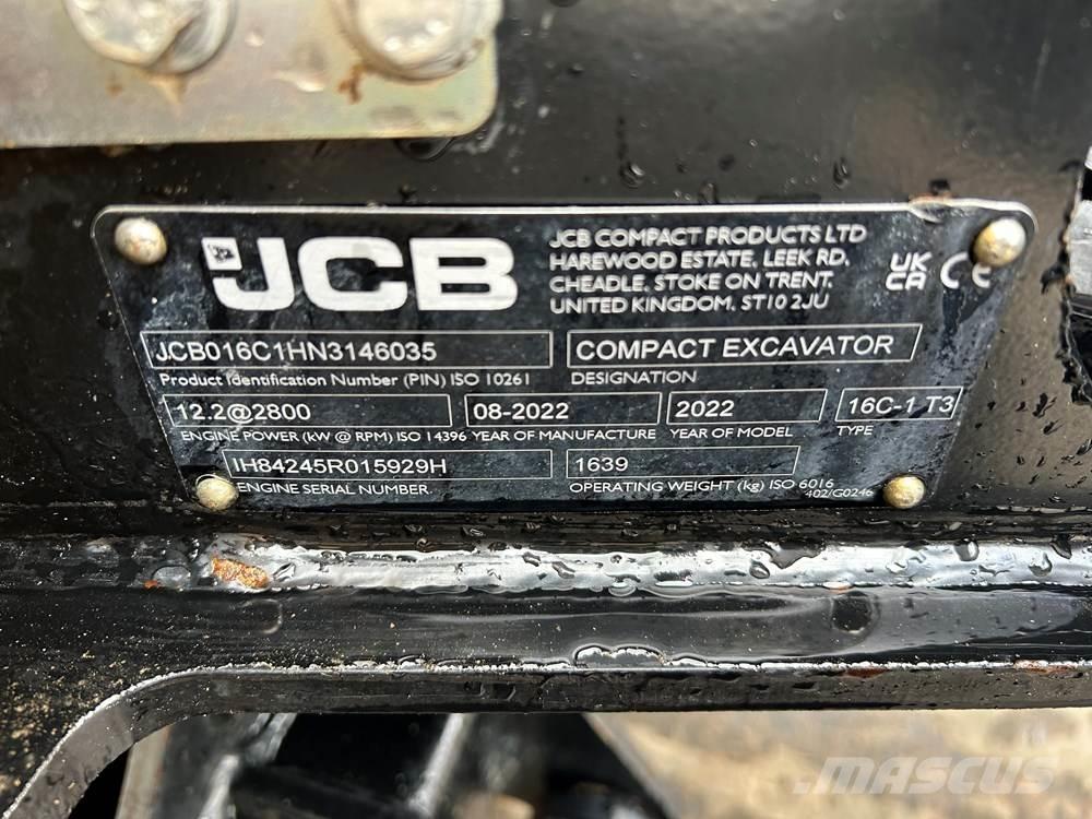 JCB 16C-1 Mini rýpadlá < 7t