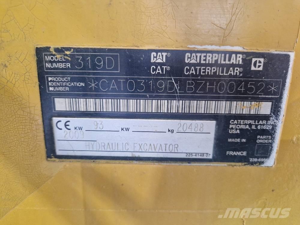 CAT 319D Pásové rýpadlá