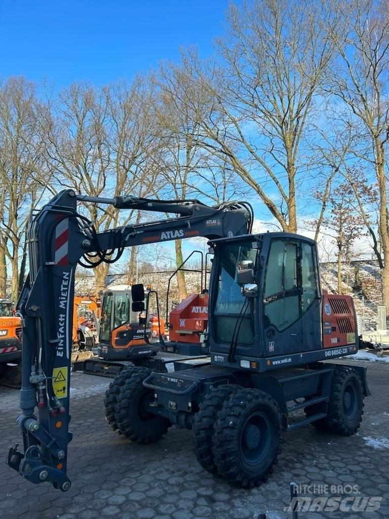 Atlas 140W-BLUE Kolesové rýpadlá