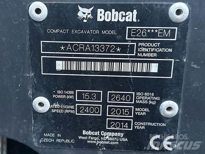 Bobcat E26 Mini rýpadlá < 7t