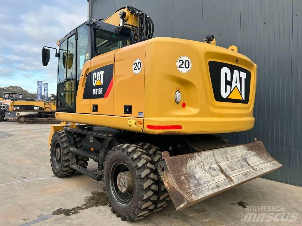 CAT M316F Kolesové rýpadlá