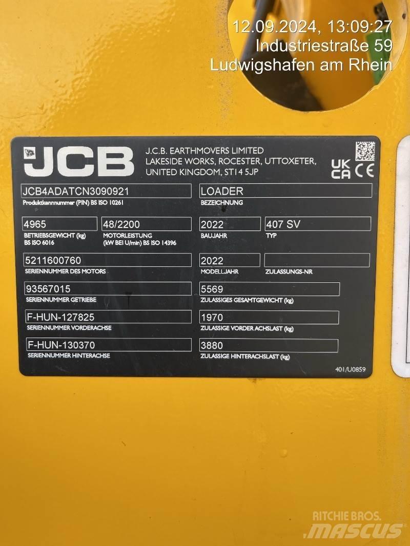 JCB 407 Kolesové nakladače