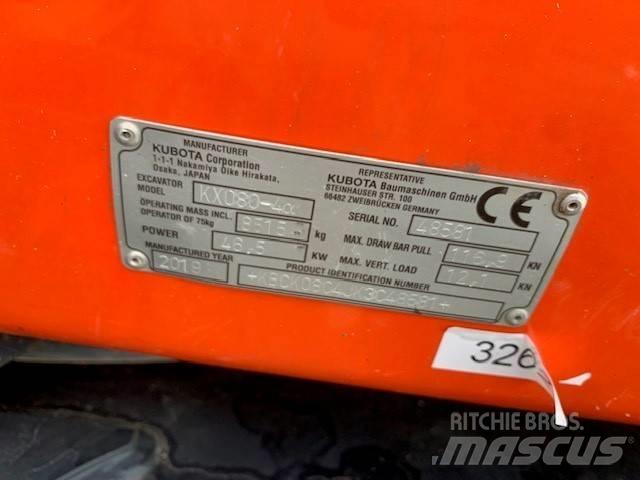 Kubota KX 080-4 Midi rýpadlá 7 t - 12 t
