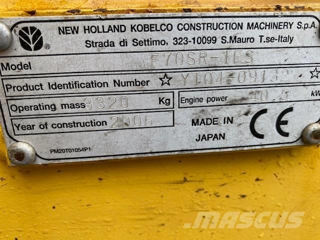 New Holland E 70 SR Midi rýpadlá 7 t - 12 t