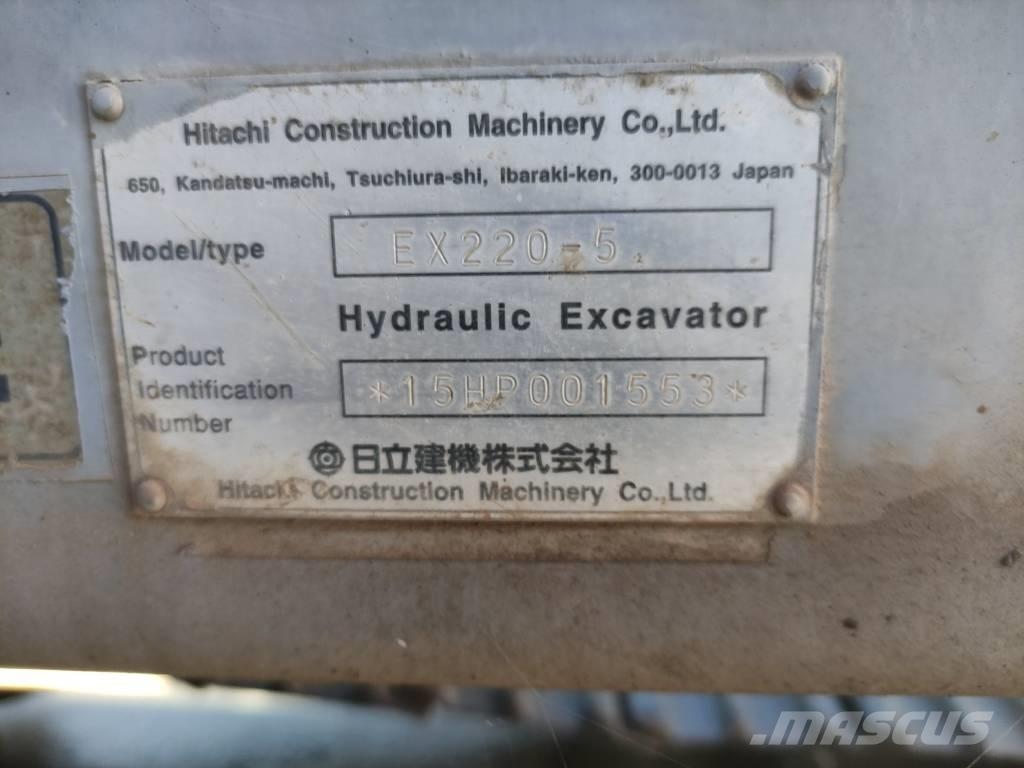 Hitachi EX 220-5 Pásové rýpadlá