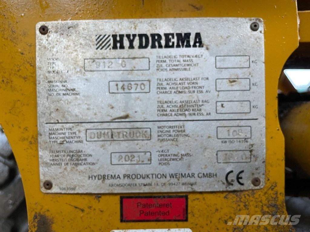 Hydrema 912 G Kĺbové nákladné autá
