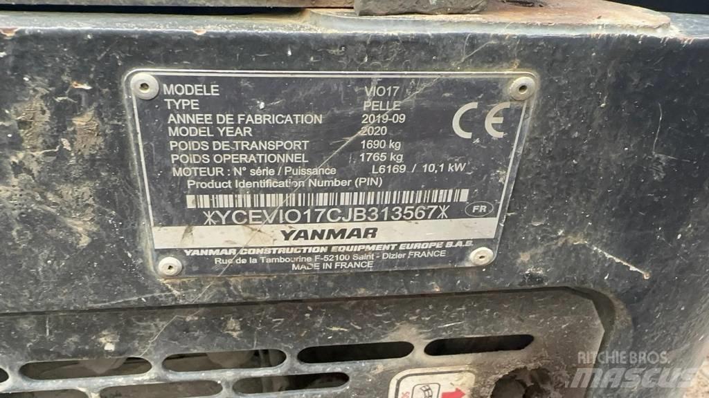 Yanmar Vio 17 Mini rýpadlá < 7t