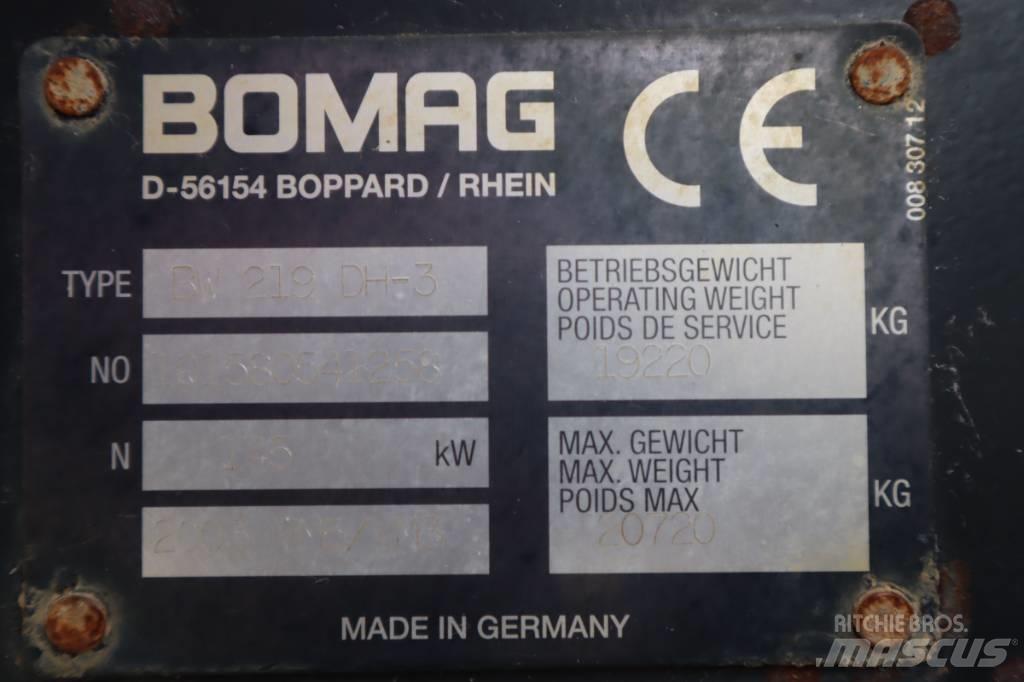 Bomag BW 219 DH-3 Ťahačové valce