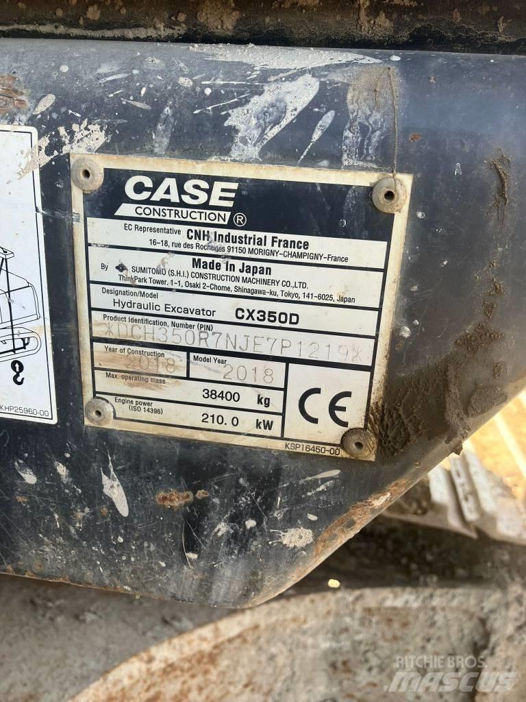 CASE CX 350 D Pásové rýpadlá