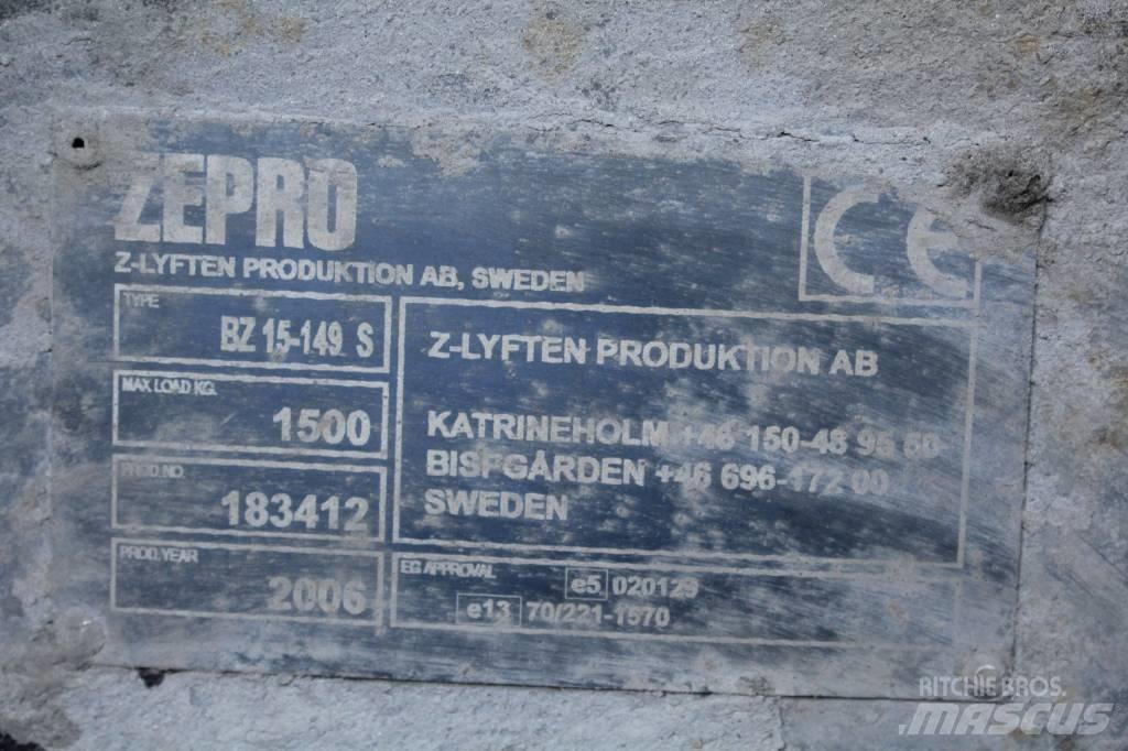  Zepro bakgavellyft Hydraulika