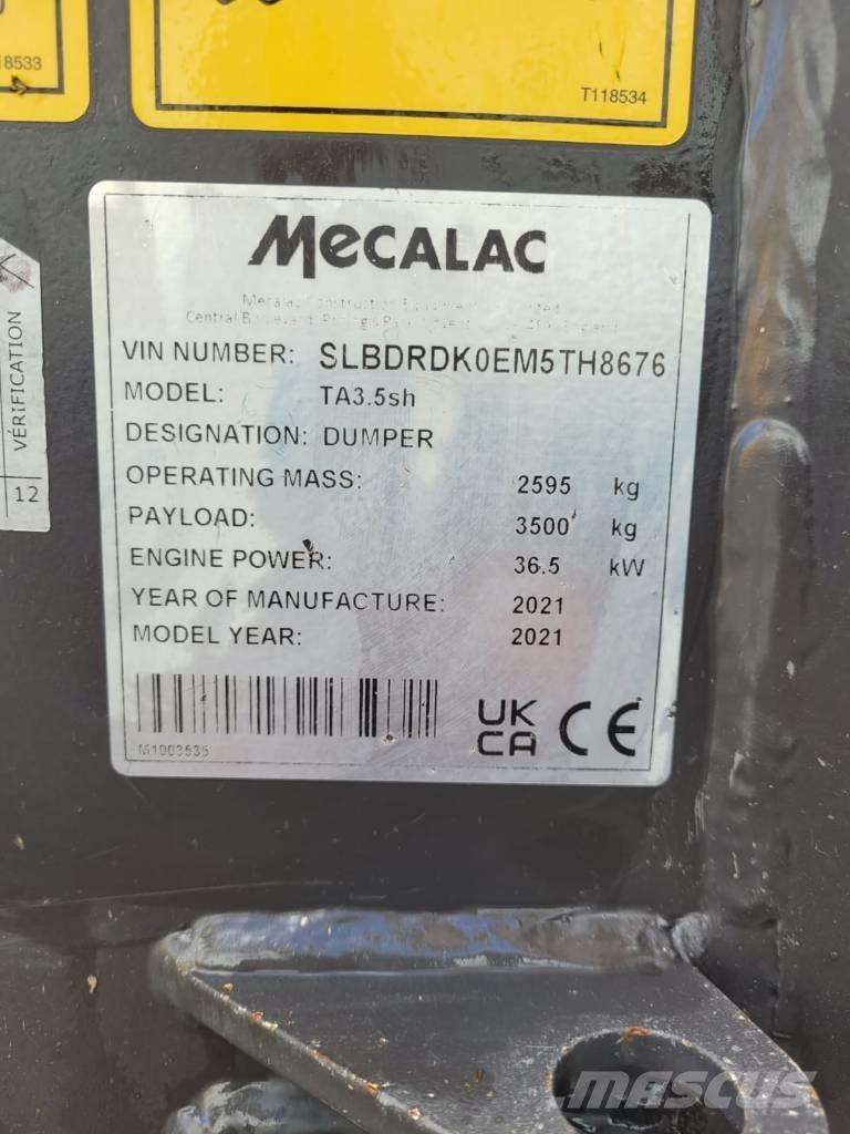 Mecalac TA 3.5 Stavebné sklápače