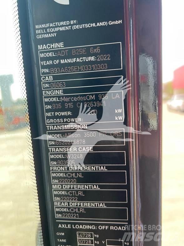 Bell B25E Kĺbové nákladné autá