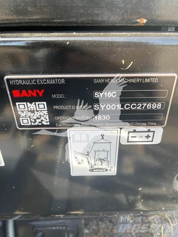 Sany SY16C Mini rýpadlá < 7t